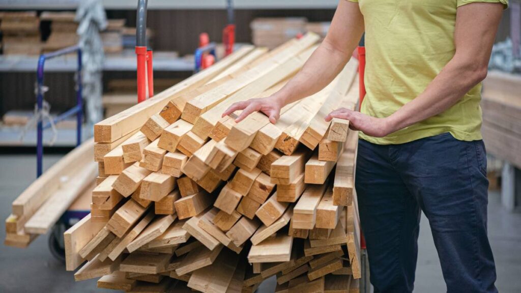 Guy Shopping for Timber