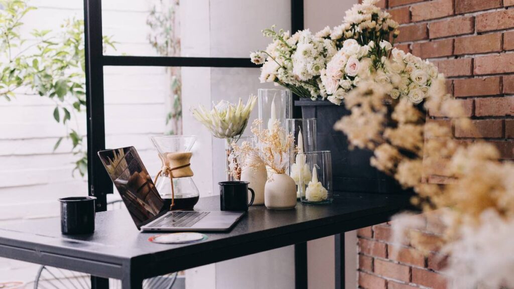 flowers in table