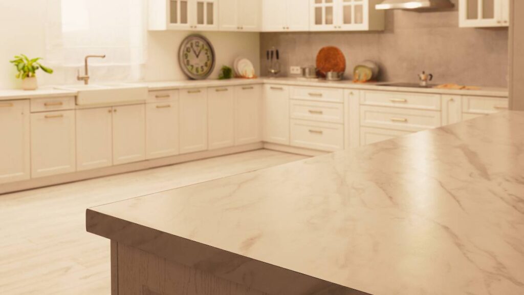 porcelain kitchen countertop