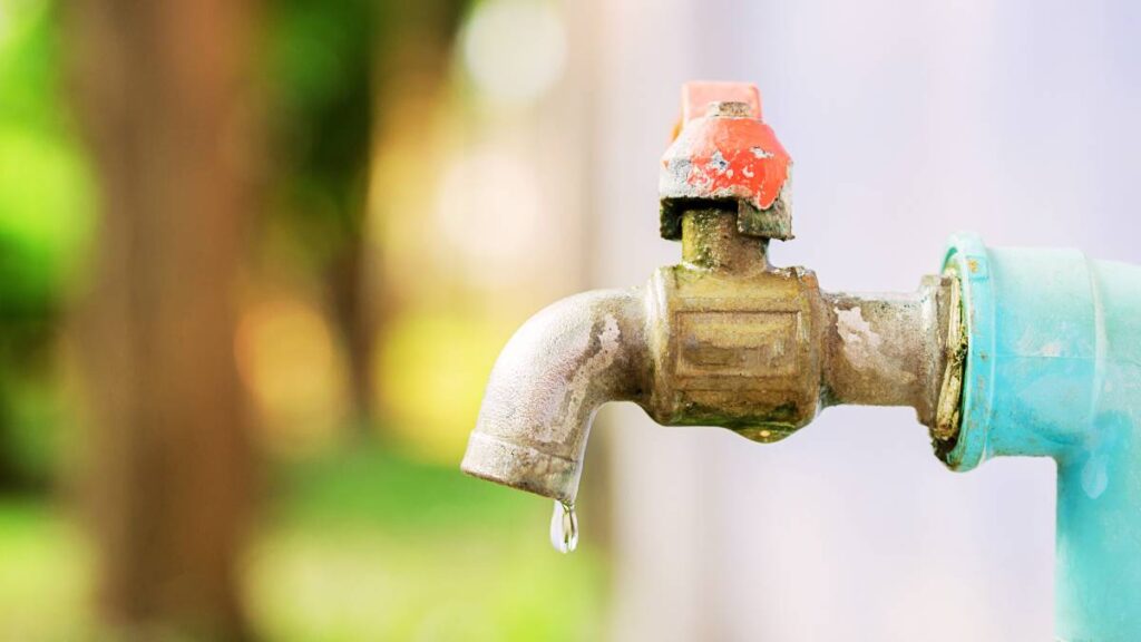 Outdoor faucet leaking