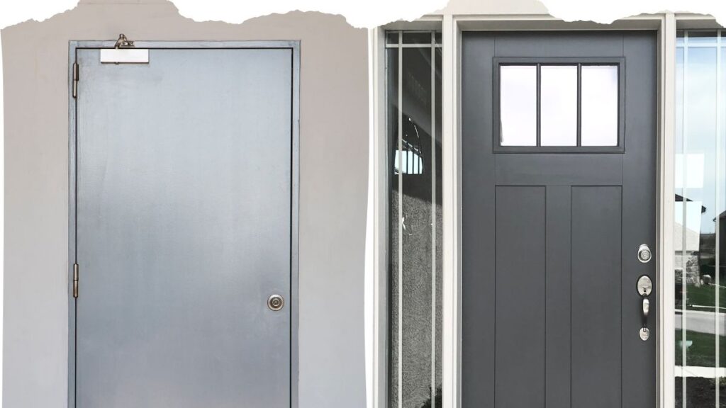 fiberglass door vs steel door