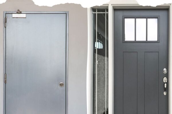 fiberglass door vs steel door