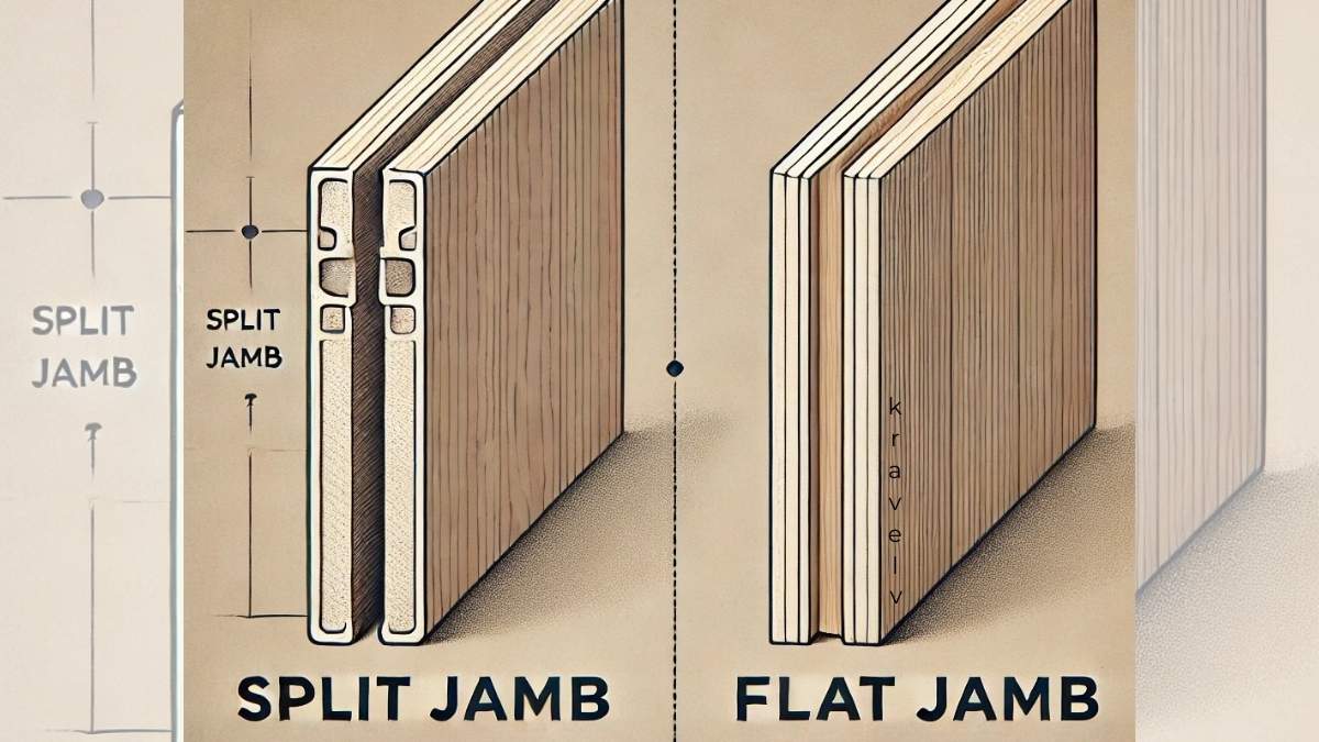 split jamb vs flat jamb comparison.